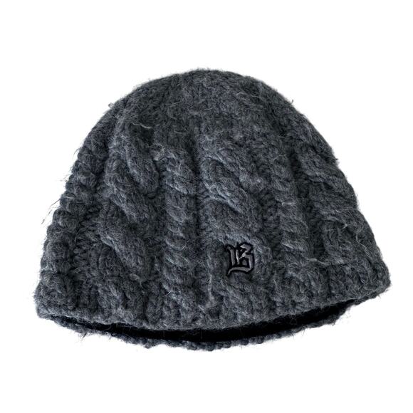 Bula Gray Cable Knit Fleece Lined Beanie - One Size - Picture 1 of 6